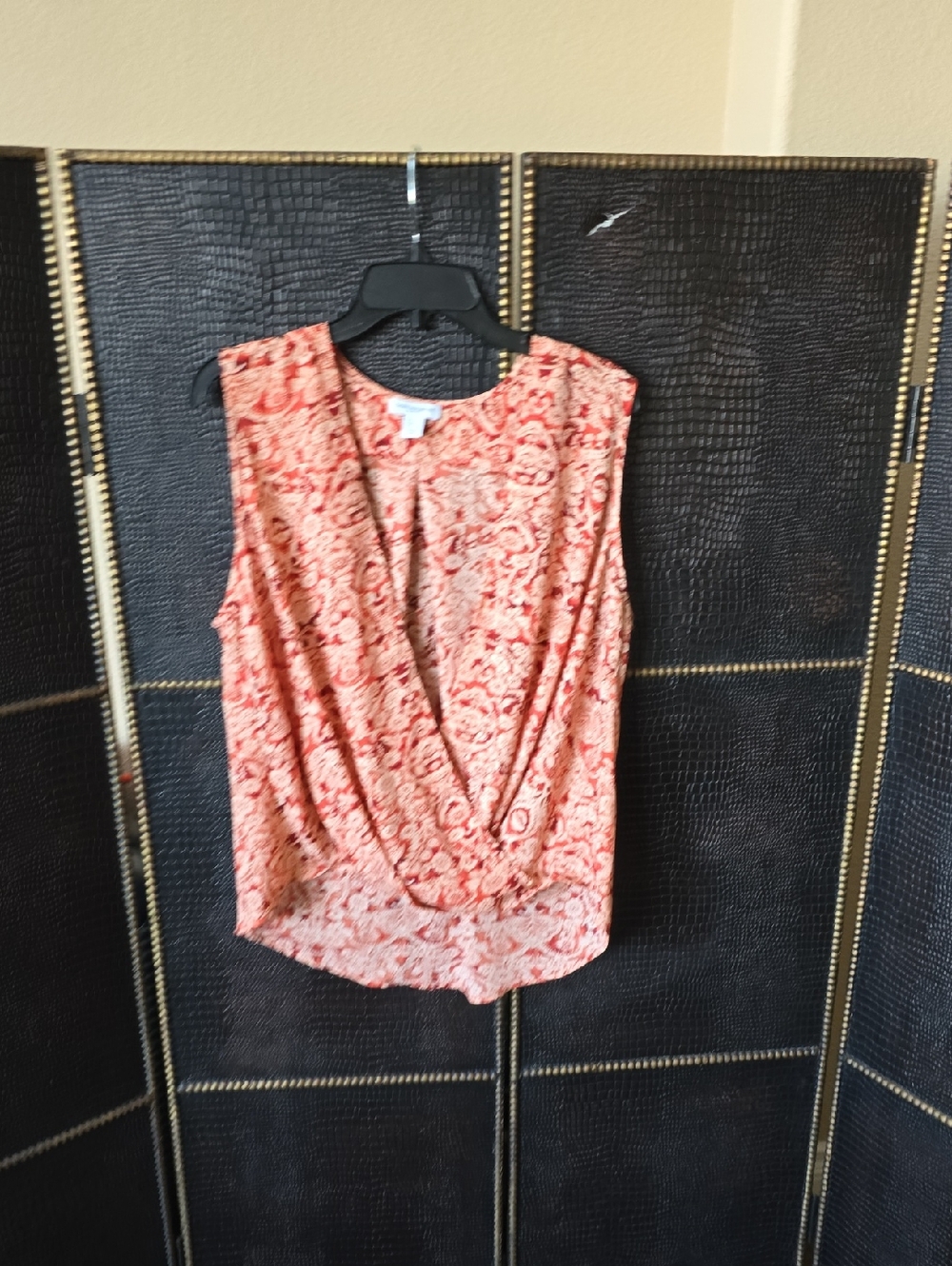 Carolina Belle Coral Paisley Surplice Camisole